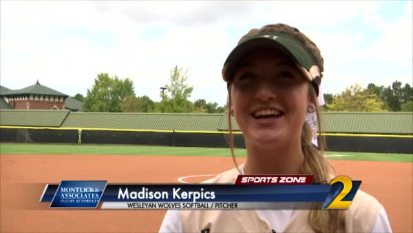 Wesleyan's Madison Kerpics: Montlick & Associates Athlete of the Week