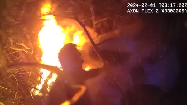 “Come on, get out man!” Coweta deputy speaks after pulling man from burning car