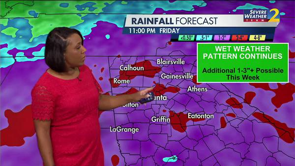 More wet conditions this week