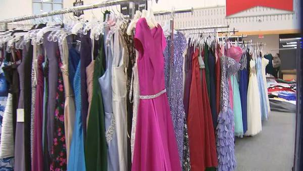 Hawks create basketball court boutique to help teens get ready for prom