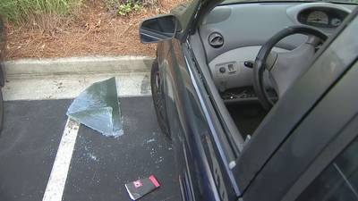 Dozens of car windows smashed again by burglars in Atlanta neighborhood