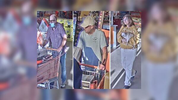 Henry County deputies searching for 3 suspects accused of stealing $1,100 from Home Depot twice