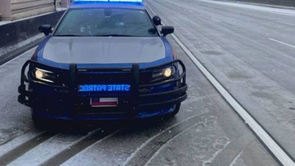 Icy conditions on roads in Buckhead area