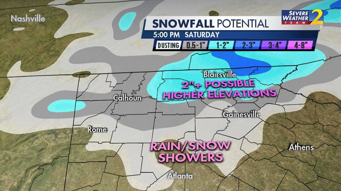 Winter Weather Advisory issued for parts of north GA ahead of